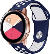 Samsung Galaxy Watch bandje 40mm - Samsung Galaxy Watch Active 2 42mm / 44mm - iMoshion Siliconen Sport Smartwatch bandje - Blauw