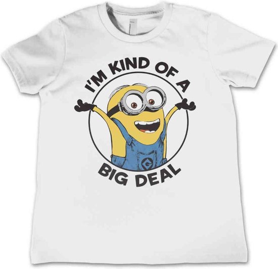 Minions Kinder Tshirt -Kids tm 6 jaar- I'm Kind Of A Big Deal Wit