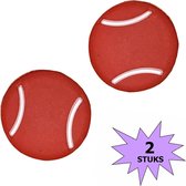 Fako Bijoux® - Tennisdemper - Tennisbal - Rood - 2 Stuks
