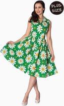 Dancing Days Flare jurk -2XL- CRAZY DAISY Groen