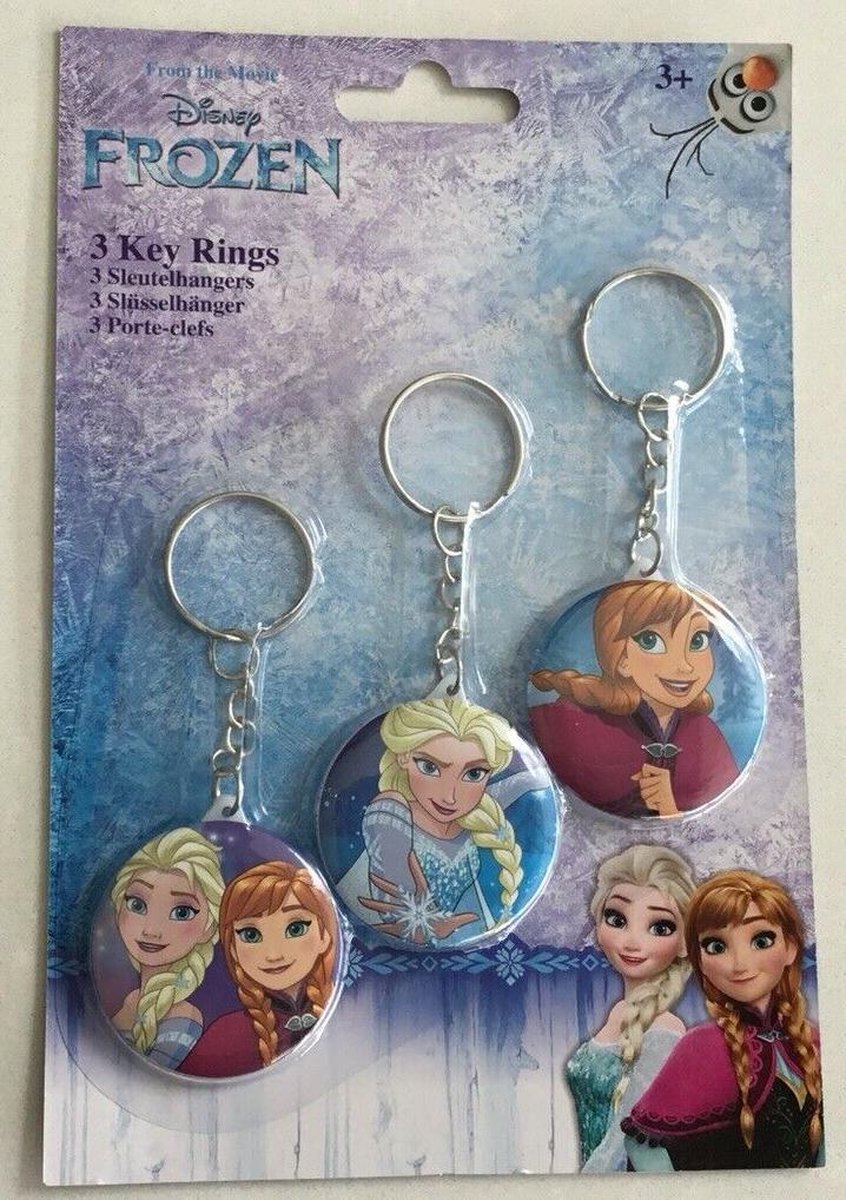 3x Porte-clés Disney Frozen - Connu de Frozen 2 DVD - speelgoed - Porte-clés  | bol.com