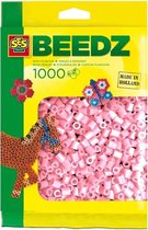Strijkkralen 1000 parelmoer roze
