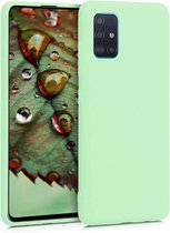 Siliconen telefoonhoesje geschikt voor Samsung Galaxy A51 Hoesje Groen