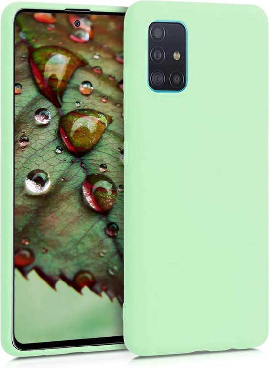 rouw In de meeste gevallen Voorbeeld Siliconen telefoonhoesje geschikt voor Samsung Galaxy A51 Hoesje Groen |  bol.com