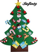 Kinder kerstboom – Inclusief klittenband speelgoed – Muur kerstboom – Leuk kerstcadeau - Vilten kerstboom voor kinderen