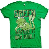 The Muppets Heren Tshirt -XL- Kermit - Green, Before It Was Cool! Groen