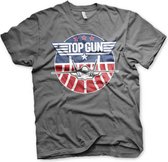 Top Gun Heren Tshirt -L- Tomcat Grijs