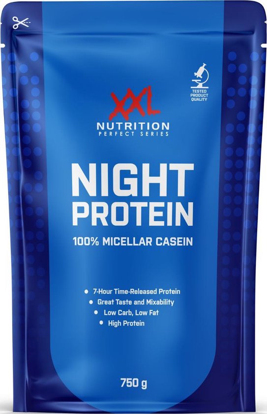XXL Nutrition Night Protein - Proteïne Poeder / Proteïne Shake - Vanille 750 gram