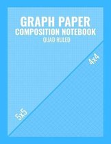 Graph Paper Composition Notebook Quad Ruled: Graphing Coordinate Grid 5x5 4x4 Doubled Sided