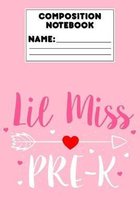 Composition Notebook Lil Miss Pre-K