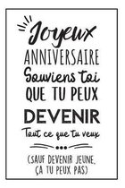 Bon Anniversaire Journal Pour Lui Carnet De Notes Humoristique Id E Cadeau D Bol Com