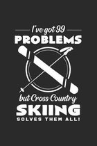 Skiing problems: 6x9 Cross Country Skiing - dotgrid - dot grid paper - notebook - notes