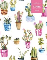Cornell System Notes 110 Pages: Cactus Notebook for Professionals and Students, Teachers and Writers - Succulent Llama Pattern