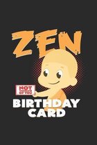 Zen birthday card: 6x9 Buddha - dotgrid - dot grid paper - notebook - notes