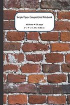 Graph Paper Composition Notebook: Red Bricks Grid Paper Notebook - Quad Ruled - 60 Sheets - 120 Pages