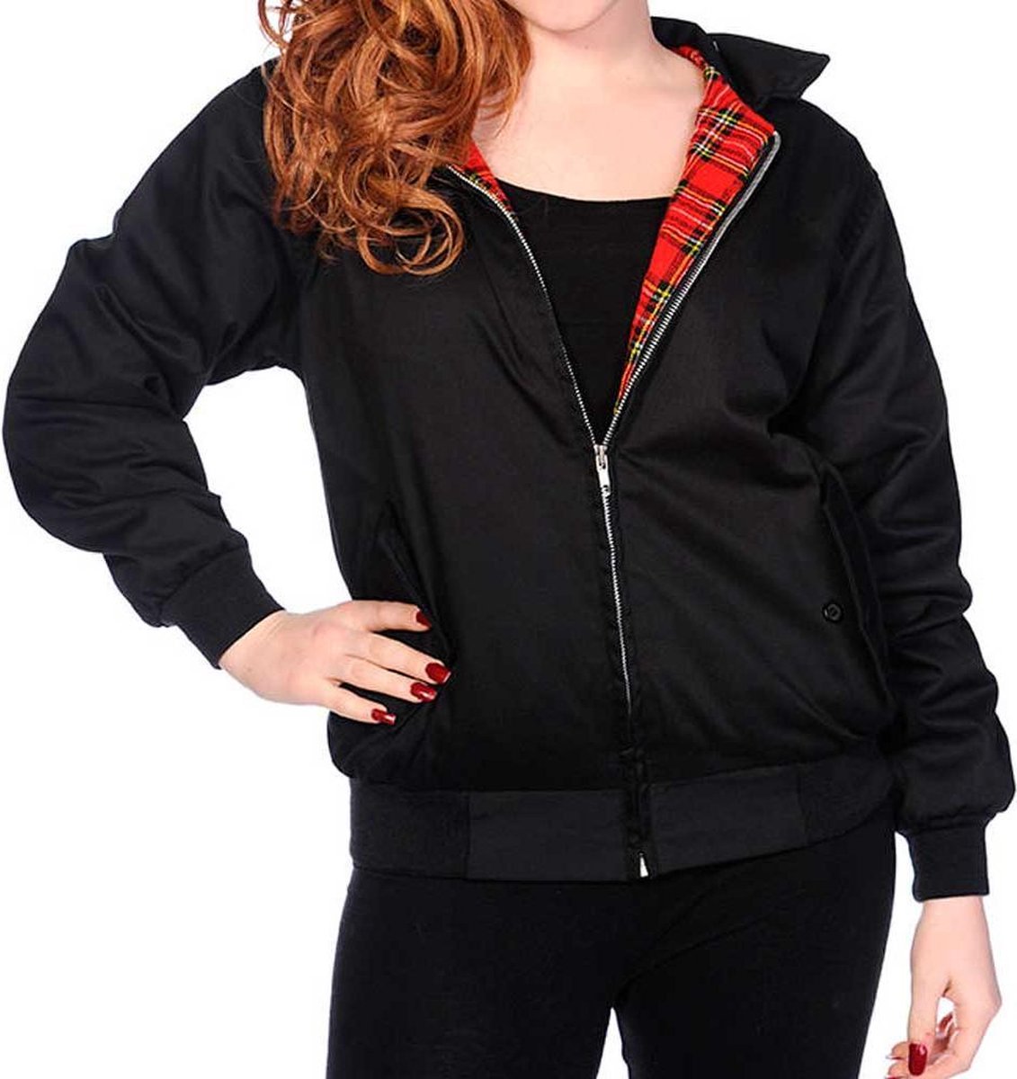 Banned - Harrington Jacket - XS - Zwart