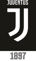 Carbotex Strandhanddoek Juventus 70 X 140 Cm Katoen Zwart/wit