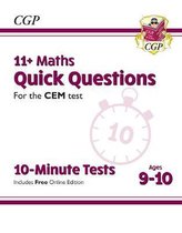 New 11+ CEM 10-Minute Tests: Maths Quick Questions - Ages 9-10 (with Online Edition)