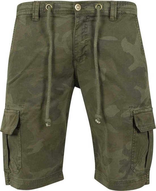 Urban Classics Camo Cargo Shorts olive