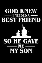 God Knew I Needed a Best Friend so He Gave me my Son: Best gift for father or son.Those father love lot his son. Advice from Dads Moms to Boy/Parents