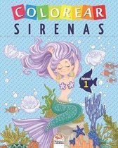 Colorear sirenas - Volumen 1