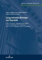 Specimina Philologiae Slavicae- Linguistische Beitraege Zur Slavistik