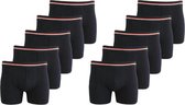 Basic Boxershorts - 10 Pack - Katoen - Zwart - Maat XL