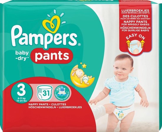 Pampers Baby Pants Maat 3 31 Luiers | bol.com