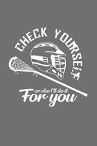 Check yourself: 6x9 Lacrosse - dotgrid - dot grid paper - notebook - notes