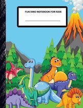 Fun Dino Notebook for Kids: Boys' and Girls Fun Handwriting and Printing Practice Notebook for Grades K-2-3