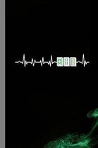 Mahjong Heartbeat: Tile Based Game Gift For Players (6''x9'') Dot Grid Notebook To Write In