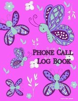 Phone Call Log Book: Messages and memos from telephone calls, voice mail or drop by visitors and customers / 400 messages, 8.5'' x 11'', 4 re