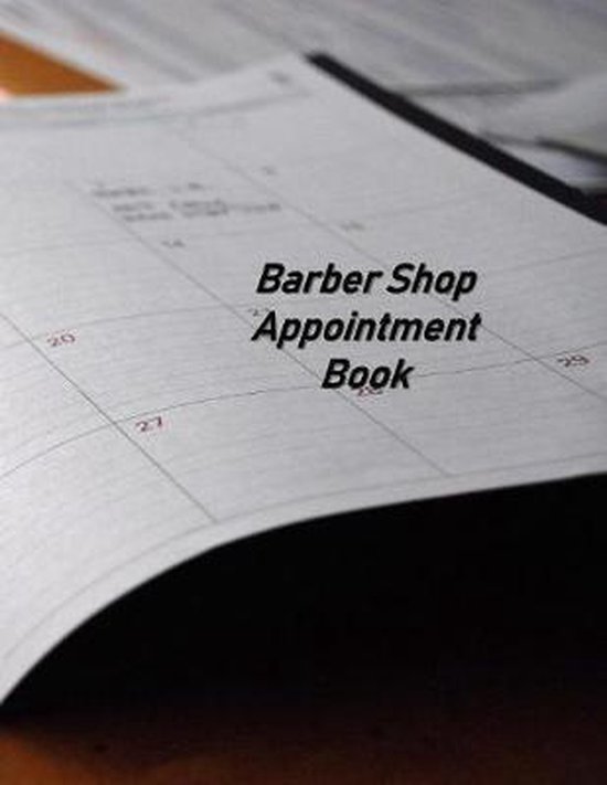 Barber Shop Appointment Book 9781082210631 Beth Johnson Boeken
