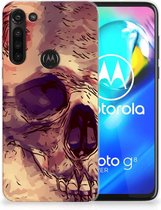 Silicone Back Case Motorola Moto G8 Power GSM Hoesje Skullhead