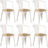 Eetkamerstoelen set 6 stuks Massief Mangohout (Incl LW anti kras viltjes) - Eetkamer stoelen - Extra stoelen voor huiskamer - Dineerstoelen – Tafelstoelen