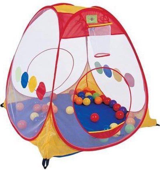 LittleTom Meisjes Speeltent 100x100x135cm - Kindertent Ballenbad Spelen