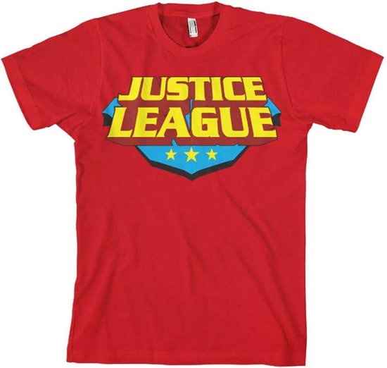 DC Comics Justice League Heren Tshirt -2XL- Classic Logo Rood