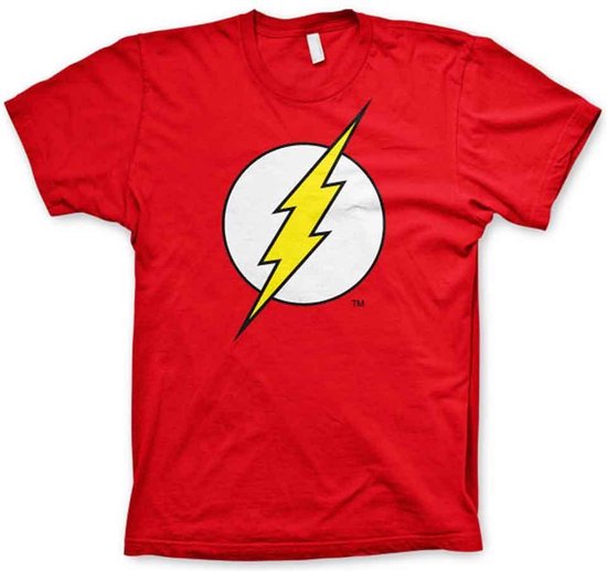 DC Comics The Flash Heren Tshirt -L- Emblem Rood
