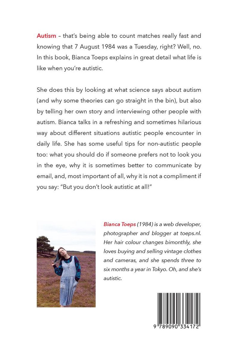 But you don't look autistic at all - back cover