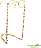 Bohemian Brillenketting – Grote Schakel – Rainbow Chain