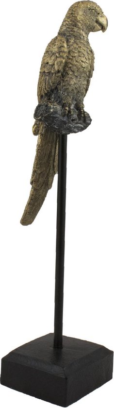 Papegaai vogel op Standaard - Goud - 36 cm Hoog