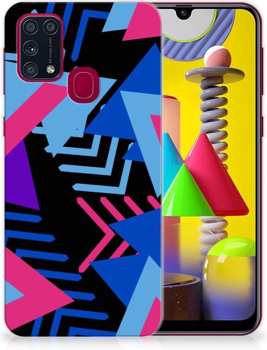 Samsung Galaxy M31 TPU Hoesje Funky Triangle