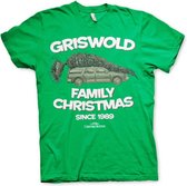 National Lampoon's Christmas Vacation Heren Tshirt -2XL- Griswold Family Christmas Groen