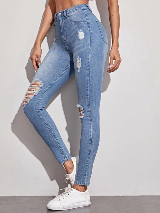 Witte Skinny Jeans Met Gaten Dames Dubai, SAVE 59% - motorhomevoyager.co.uk