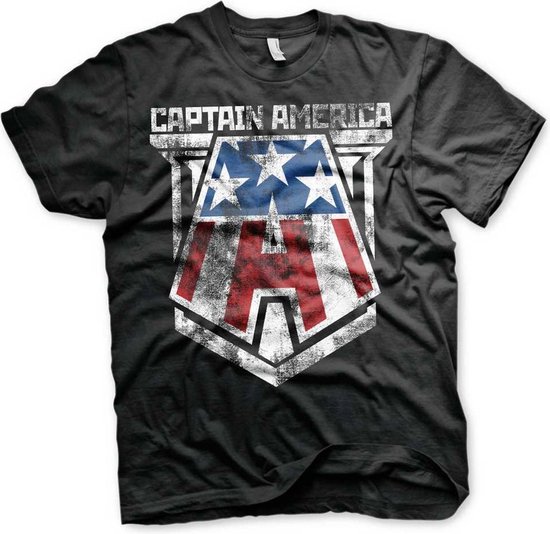 Grote maten T-shirt D555 ROGERS Official Captain America Printed T
