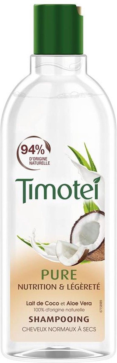 Timotei Shampoo Pure 300 ml kokosmelk en Aloe Vera