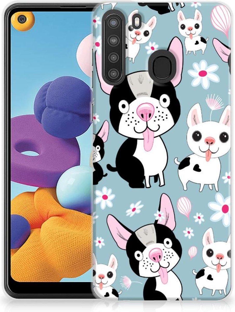 Samsung Galaxy A21 TPU Hoesje Hondjes