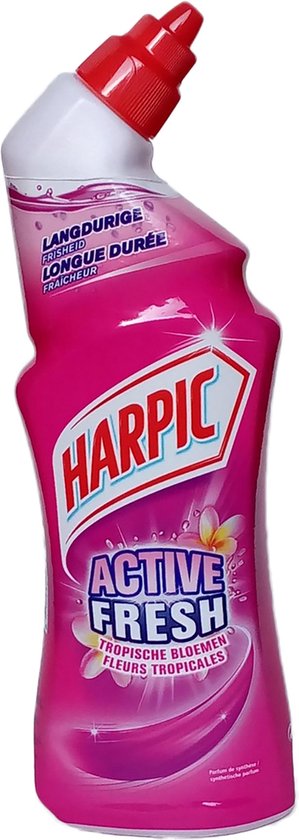 Gel WC Harpic fleurs tropicales - Active fresh - 6 bouteilles