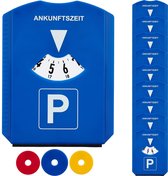 Relaxdays parkeerschijf - set van 10 - winkelwagenmuntjes - ijskrabber - parkeerkaart