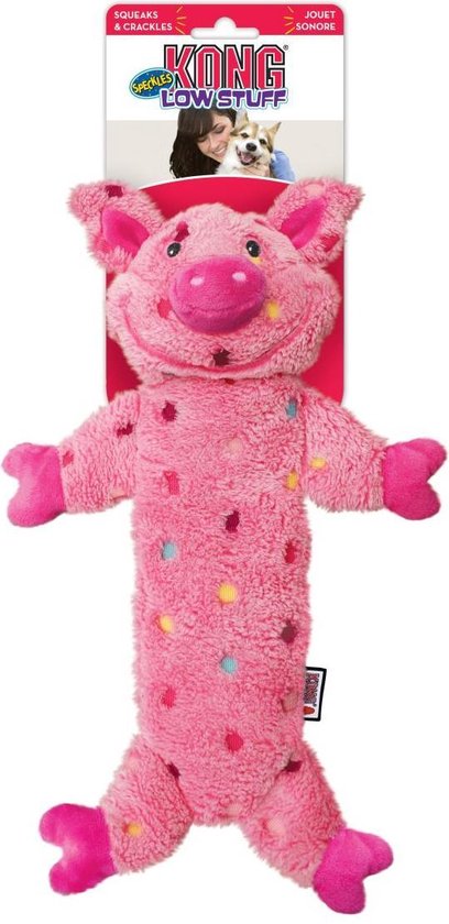 KONG Low Stuff Speckles Pig